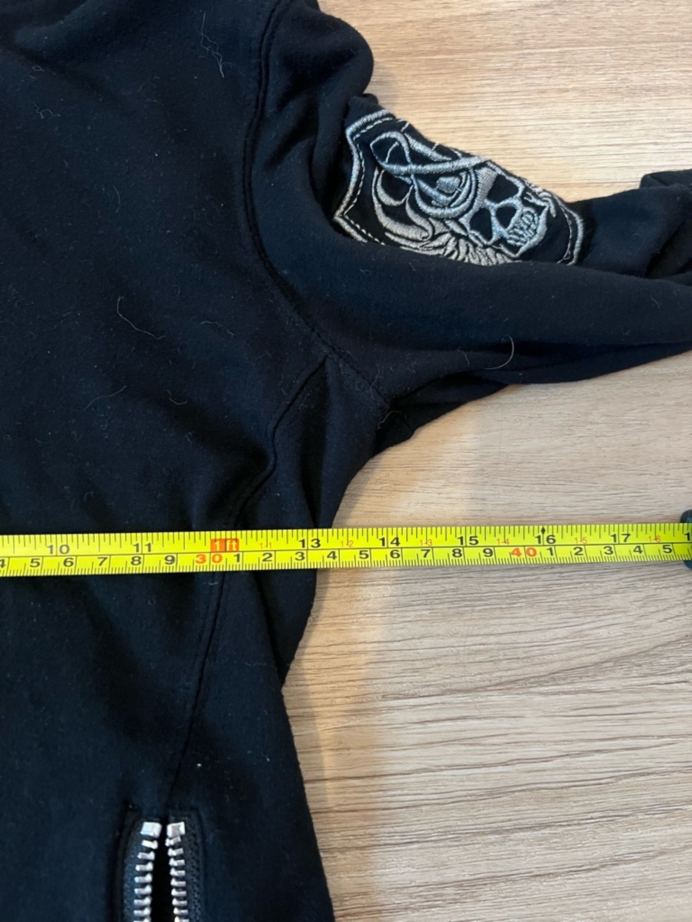 Rock & Republic Black Jacket with White Logo Stitching - Picture 7 of 8